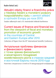 Aktuální otázky financí a finančního práva z hlediska fiskální a monetární