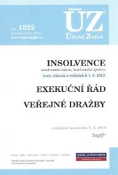 ÚZ - 1322 Insolvence, Exekuce, veřejné dražby 2019