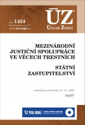 ÚZ – 1454 Mezinárodní justiční spolupráce ve věcech trestních, státní zastupitelství