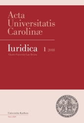 AUC Iuridica 2018/1 Finanční právo 