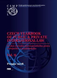 Czech Yearbook of Public & Private International Law (2018) vol.9 