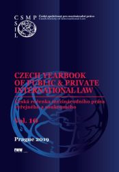 Czech Yearbook of Public & Private International Law (2019) vol.10 