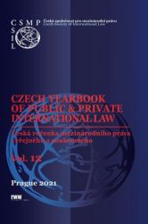 Czech Yearbook of Public & Private International Law (2021) vol.12 