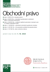 Povinné předpisy ke studiu: obchodní právo