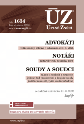 ÚZ - 1634 Advokáti, notáři, soudy a soudci