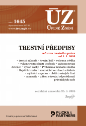 ÚZ - 1645 Trestní předpisy 2026