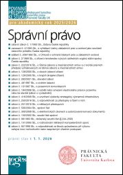 Povinné předpisy ke studiu: Správní právo