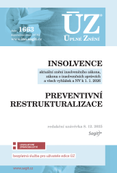 ÚZ - 1663 Insolvence, Preventivní restrukturalizace