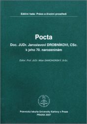Pocta doc. Jaroslavovi Drobníkovi, CSc. k jeho 70. narozeninám