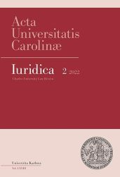 AUC Iuridica 2022/2 Občanské právo 