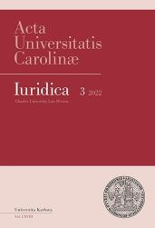 AUC Iuridica 2022/3 Duty of Care in Company Law 