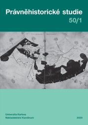 Právněhistorické studie č. 50/1 